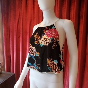 Free People Drapey Floral Tank